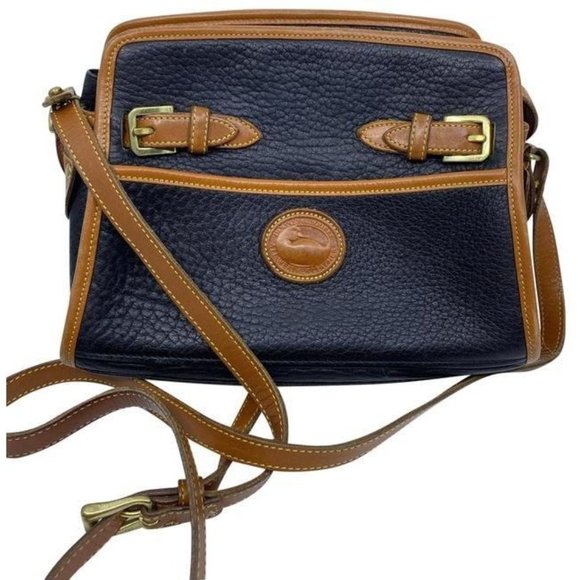 Dooney & Bourke Handbags - dooney and bourke vintage classic brown black leat
